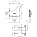 Vogels Sieninis laikiklis, Fiksuotas, 19-42 ", Maksimalus svoris (talpa) 30 kg, VESA 50x50, 75x75, 100x100, 200x100, 200x200, 100x200 mm, Juodas