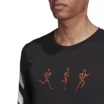Adidas Mar&scaron;kinėliai Vyrams Conf Gfx Ls Juodas