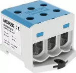 Simet AL CU srieginio bėgio jungtis 6-95mm2 TS 35, 1 takelis, 6 gnybtų angos, OTL95-3 mėlyna MAA3095B10 89827003