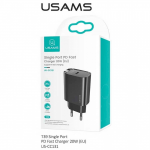 USAMS ĮKROVIKLIS CC131 VIENKARTINIS C TIPO 20W Juodas