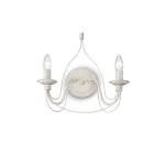 Sieninis &scaron;viestuvas Ideal Lux Wall lamp with 2 lights CORTE, E14, baltas