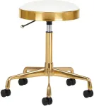 Activeshop Kosmetologinė meistro kėdutė GREEK MODEL 1 Baltas GOLD