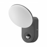 Sieninis &scaron;viestuvas Orno RIOLIT LED 15W, sodo &scaron;viestuvas su judesio jutikliu, 1100lm, IP65, 4000K, pilkas