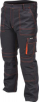 Yato Darbo kelnės, dydis L/XL, su penkiomis ki&scaron;enėmis, pilkos ir oranžinės spalvos, skirtos apsaugai