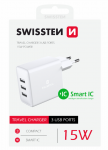 Įkroviklis Swissten Smart IC tinklo įkroviklis 3x USB 3A 15W