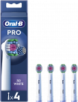 Dantų &scaron;epetėlis Braun Oral-B EB18-4 3D Baltas Pro Dantų &Scaron;epetėlio Galvutės, 4 Vnt.