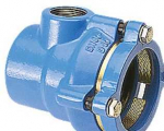Induflow Galinė įvorė 90 mm x 1 1/4 - tempiama PE+PVC pusėje. &bdquo;Hawle&ldquo;