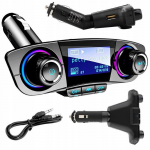 Goodbuy UFO automobilinis fm siųstuvas 2.1A | usb flash | sd | bluetooth 5.0 juodas