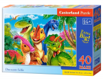 Castorland Dėlionė 40 vnt. - Dinozaurų asmenukė