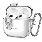 Apple AirPods 4 Tech-Protect Slim Hook Clear dėklas jūsų ausinėms skaidrus