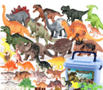 Dinozaurų figūrėlių rinkinys 44 vnt su patogia dėže