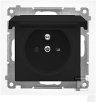 Kontakt-Simon Kontakt-Simon 55 TGZ1BCUZ.01/149 ki&scaron;tukinis lizdas IP44 versijai be sandariklio, modulis 16 A, 250V~, greitos jungtys, matinė juoda