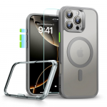 ESR Classic Pro Set Halolock MagSafe dėklas, skirtas iPhone 16 Pro Max &ndash; pilkas