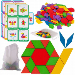 Malplay Lavinamasis žaidimas Medinė geometrinė dėlionė 155 vnt