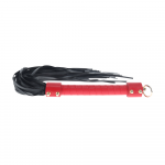 Ouch By Shots Milan Collection - Flogger - Juodas/Raudona