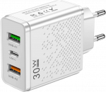 Greitas įkroviklis PD+2USB 30W