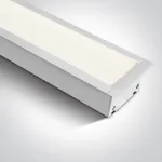 20-40W LED įleidžiamas linijinis &scaron;viestuvas, baltas, 3000/4000/5000K, 38152R/W/V