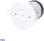 3W LED įleidžiamas avarinis &scaron;viestuvas TOLER, baltas, 6000K, 2h veikimas autonominiu režimu