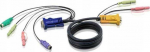 ATEN KVM kabelis, PS/2, VGA, 5 m, 2L-5305P, juodas