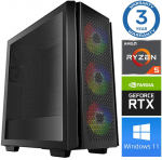 Stacionarus kompiuteris INTOP Ryzen 5 5600X 32GB 240SSD M.2 NVME RTX5060Ti 16GB WIN11Pro (RW44240)