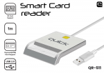 Quick Greitas QR-511 i&scaron;maniojo asmens tapatybės kortelių skaitytuvas su USB