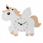 Home Styling Collection Unicorn Vienaragis sieninis laikrodis i&scaron; MDF, 30 x 24 cm