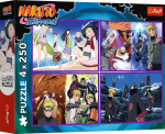 Trefl dėlionė 4x250 vnt. - Naruto