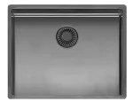 New York Comfort 50x40 (L) plautuvė 540x440 mm, gun metal II