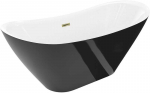 Vonia Mexen Lotos, 150 x 75 cm, Baltas/Juodas + Gold persipylimas