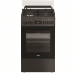 Viryklė Whirlpool Cooker | W5G8LMSWTA | Hob type Gas | Oven type Electric | Anthracite | Plotis 50 cm | Gylis 60 cm | 60 L