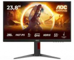 AOC G4 24G4HA kompiuterio monitorius 60,5 cm (23,8 colio) 1920 x 1080 pikselių &bdquo;Full HD&ldquo; LED juoda, raudona