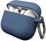 &bdquo;Class and Culture LLC&ldquo; &bdquo;KeyBudz&ldquo; silikoninis apsauginis dėklas, skirtas &bdquo;AirPods Pro 3&ldquo; (kobalto mėlynumo)