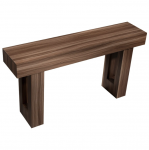 Vevor Konsolinis stalas 160 cm, medinis, rudas, siauras, lengvas surinkimas