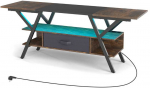 TV staliukas Bonideco Select TV stovas, 140x40x54 cm, kaimi&scaron;ka ruda + juoda, 18,5kg