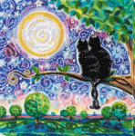 Abris Art Vidutinio dydžio biserio siuvinėjimo rinkinys &bdquo;Kartu amžinai&ldquo; 20x20 cm