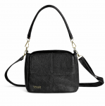 Women&rsquo;s Leather Crossbody Bag Solier FL50 Cassia &ndash; Juodas
