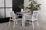 Lauko baldų komplektas Venture Design Valgomojo komplektas Break Copacabana 90 cm Balta Pilka