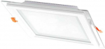 Įleidžiamas stiklinis LED &scaron;viestuvas VESTALIGHT, 3000 K, 18 W, 1347 lm, IP40, 20 x 20 cm