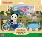 Epoch Sylvanian Families Cycle & Skate Set - Panda Girl
