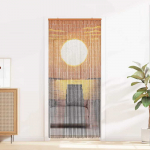 Kenkėjų Durų Užuolaida multicolor 200 x 90 cm Bambukas