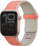 Dirželis UNIQ Revix IV Premium do Apple Watch 49/46/45/44mm Edition Reversible Magnetic rožinė-smėlio spalva