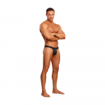 Male Power x Boneyard Micro Thong S/M Juodas with Raudona Silicone Ring