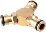 Xtline Žalvarinė trijų krypčių jungtis 1/2''