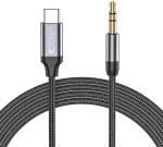 Tech-Protect UltraBoost audio USB-C | 3.5 mm mini jack kabelis 1 m - juodas