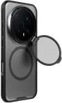 Nillkin CamShield Prop telefono dėklas su stovu skirtas Magic 8 Pro permatomas juodas (su kameros objektyvo apsauga)