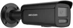 Hikvision Pro serijos DS-2CD2T47G3-LIS2UY/SL(2.8MM) juoda pramoninė kulkos tipo IP saugos kamera, skirta naudoti viduje ir lauke, 2688 x 1520 pikselių, tvirtinama prie sienos/stulpo