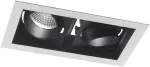 2x10W LED įleidžiamas &scaron;viestuvas APOLLO, juodas, 3000K