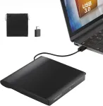 ORIGBELIE i&scaron;orinis CD/DVD įrenginys su USB 3.0, USB-C adapteriu ir įra&scaron;ymo funkcija BT524