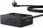 UGREEN maitinimo juosta 6 viename su 2 Schuko lizdais ir USB-C 20 W 45035