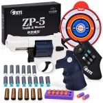Jokomisiada Toy revolver pistol, rotary + foam cartridges ZA6411